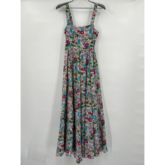 SWF Dresses & Skirts - SWF Floss Apron Maxi Dress Bold Colorful Floral Print sz XS NWT $389 Tuckernuck